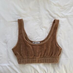 Zara Terrycloth Bra Top